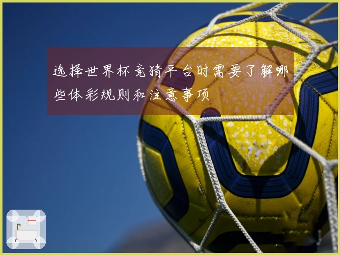 选择世界杯竞猜平台时需要了解哪些体彩规则和注意事项