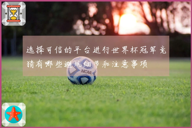 选择可信的平台进行世界杯冠军竞猜有哪些避坑细节和注意事项