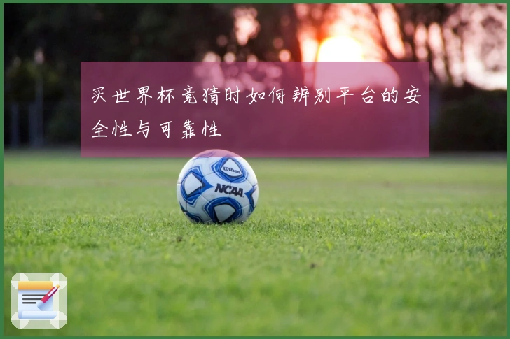 买世界杯竞猜时如何辨别平台的安全性与可靠性